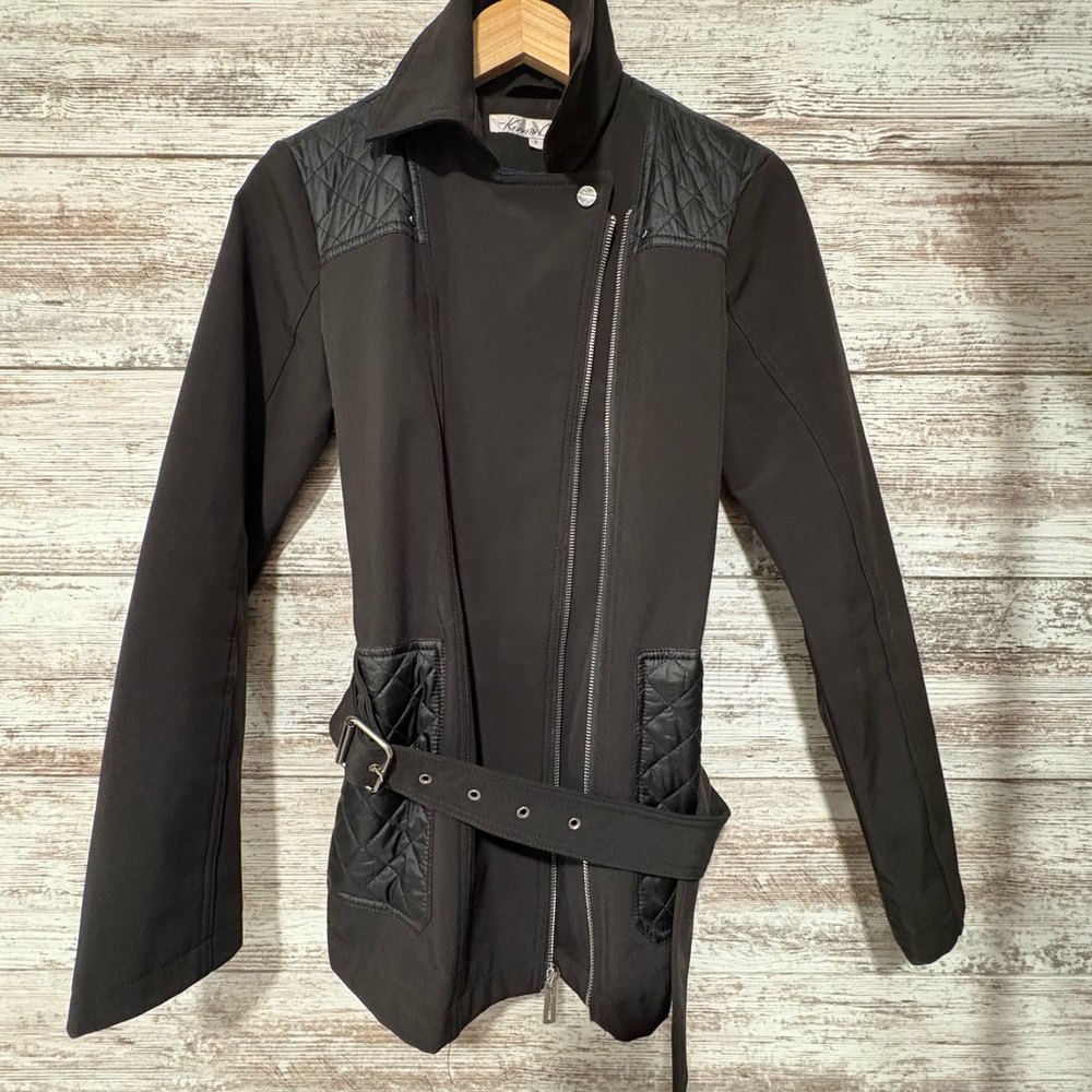 Kenneth Cole New York Quilted Black Jacket